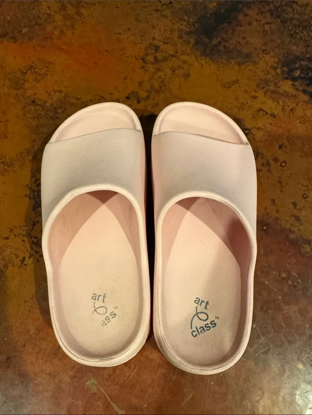 Art class Blush Pink Foam Slide Clogs